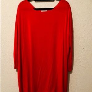 Cherish piko orange dress